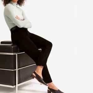 NWT Everlane Corduroy Relaxed Straight Pant Black Size 6